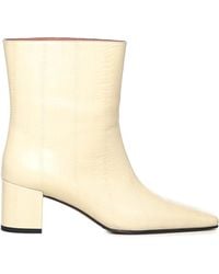 Giuliano Galiano - Stefy Leather Ankle Boot - Lyst
