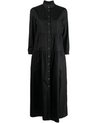 Aspesi - Shirt Style Maxi Dress - Lyst