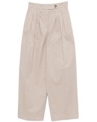 Emporio Armani - Cotton Trousers - Lyst