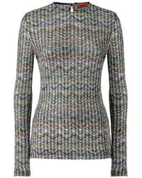 Missoni - Slim-Fit Crew-Neck Sweater - Lyst