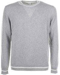 Eleventy - Light Crew Neck Sweater - Lyst