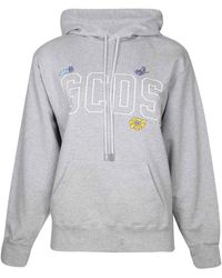 Gcds - Cotton Sweatshirt With Hood - Lyst