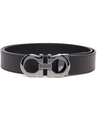 Ferragamo - Gancini Reversible Leather Belt - Lyst