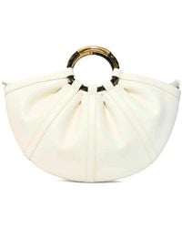 Coccinelle - Shell Large Leather Bag With Pearl Handles - Lyst