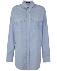 Wardrobe NYC - Shirt Dress Mini - Lyst