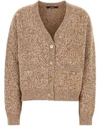 Versace - Moulin Cashmere-Blend Knit Boxy Cardigan - Lyst