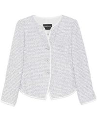 Emporio Armani - Wool Blend Jacket - Lyst