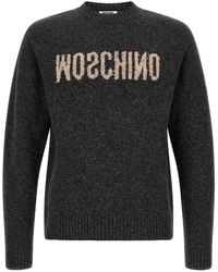 Moschino - Mirrored Logo Sweater - Lyst
