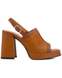 Chie Mihara - Zimi Sandals In Woven Effect Leather - Lyst