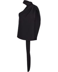 GIUSEPPE DI MORABITO - One-Shoulder Top With Jewel Detail - Lyst