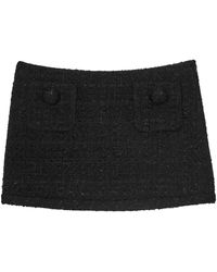 Marc Jacobs Ivory Textured Tweed Mini Skirt in White | Lyst