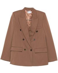 Stella McCartney - Wool Double-Breasted Jacket - Lyst