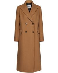 MSGM - Double-breasted Coat In Wool Blend - Lyst