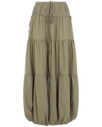 Co. - Soft Gathered Bubble Midi Skirt - Lyst