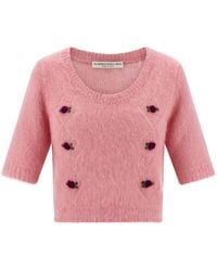 Alessandra Rich - 'Carded Mohair' Sweater - Lyst