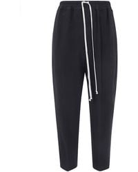 Rick Owens - Drawstring Astaires Cropped Trousers - Lyst