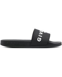 Givenchy - Slide Flat Sandals - Lyst