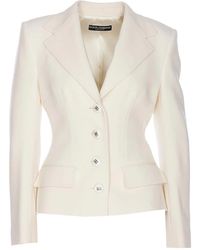 Dolce & Gabbana - Single Breasted Button Jacket - Lyst