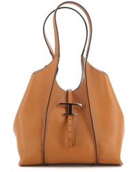 Tod's - Hammered Leather Tote - Lyst