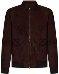 Franzese Collection - Dark Brad Pitt Bomber Jacket Handmade - Lyst