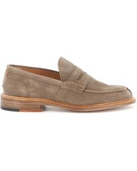 Tricker's - James Suede Penny Loafers - Lyst