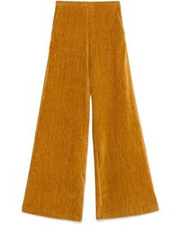 forte_forte - Double Velvet High Waist Pants - Lyst