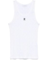 Rabanne - Cotton T-Shirt With Logo Plaque - Lyst