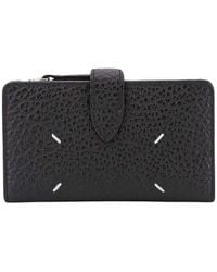 Maison Margiela - Leather Card Holder With Iconic Stitching - Lyst