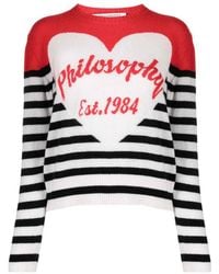 Philosophy Di Lorenzo Serafini - Intarsia-Logo Sweatshirt - Lyst
