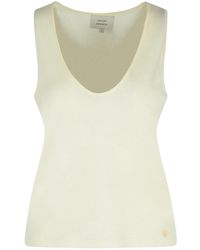 Loulou de Saison - Ivory Wool Blend Tank Top - Lyst