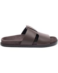 Dolce & Gabbana - Dolce & Gabbana Leather Sandals - Lyst