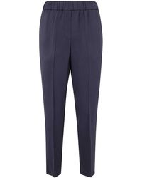 Peserico - Viscose Cady Stretch Trousers - Lyst