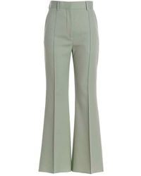 Lanvin - Flared Tailored Wool Pants - Lyst