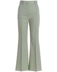 Lanvin - Flared Tailored Wool Pants - Lyst