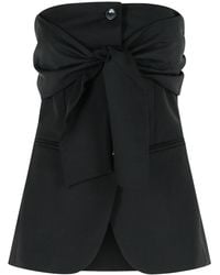 Max Mara - Veruska Virgin Wool Bustier Top - Lyst