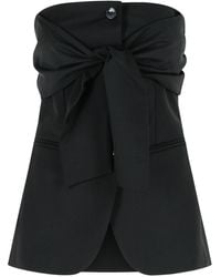 Max Mara - Veruska Virgin Wool Bustier Top - Lyst