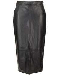 Arma - Leather Pencil Skirt - Lyst