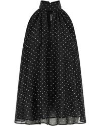 ROTATE BIRGER CHRISTENSEN - Halterneck Bow Top - Lyst