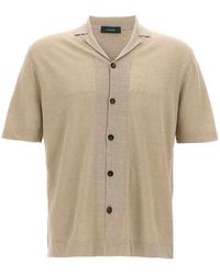 Zanone - Linen Shirt - Lyst
