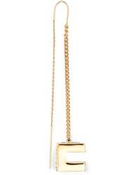 Elisabetta Franchi - Drop Earring With Letter Charm - Lyst