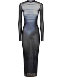 Jean Paul Gaultier - Printed Tulle Dress - Lyst