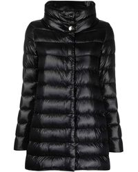 Herno - Piumino nero in nylon ultraleggero - Lyst