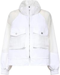 Pinko - Technical Jacket With Transparent Inserts - Lyst