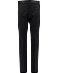 Tom Ford - Virgin Wool Trouser With Satin Profiles - Lyst