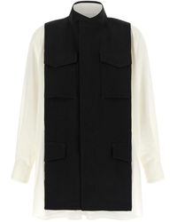 Sacai - Hybrid Shirt With Front Panel Model - Lyst