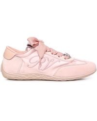 Roger Vivier - Viv Low Suede Sneakers - Lyst