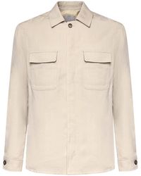 Eleventy - Lyocell And Linen Overshirt - Lyst