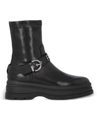Pinko - Ankle Boots With Buckle And Sturdy Sole - Lyst