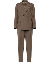 Santaniello - Double-Breasted Wool Suit - Lyst