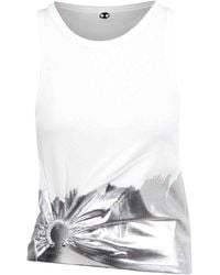 Rabanne - Coast Tank Top With Piercing Application - Lyst